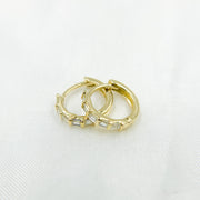Buy Gold Diamond Hoop Earrings